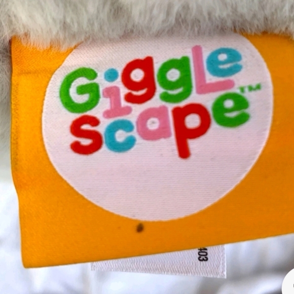 Gigglescape Elephant Stuffed Animal - Gigglescape Zoo Animal Gray Purple 19" NWT - Picture 4 of 11